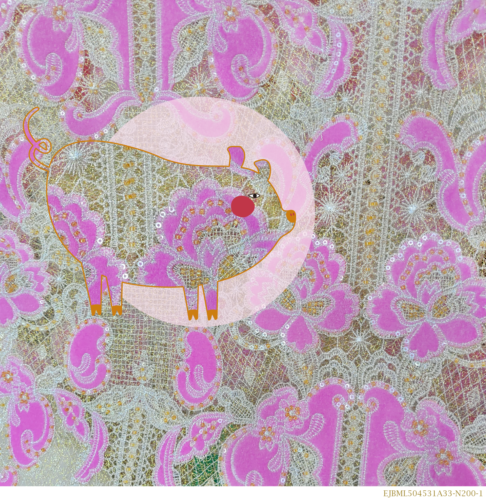 浪漫可愛的亮片繡，獨屬粉色的溫柔，凸顯率真正面的力量！