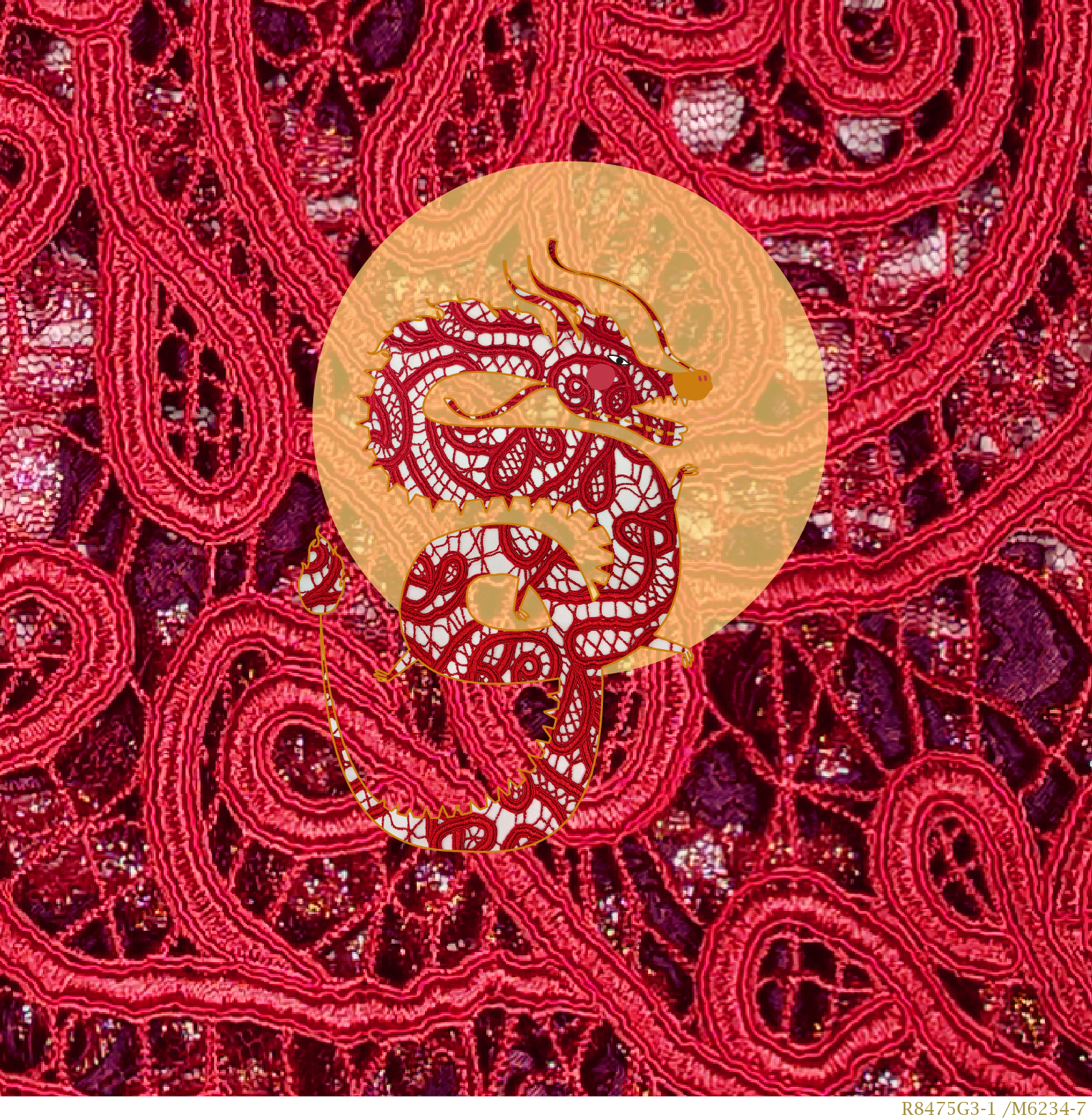 自信表達、恣意揮灑，葡萄紅的大印花，盡顯大方與氣勢！